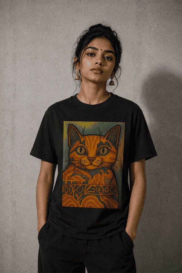 Camiseta Criatura de la Búsqueda con modelo