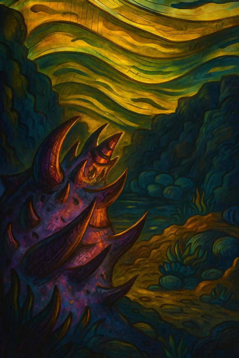 Ilustración original de la Criatura de la Soledad